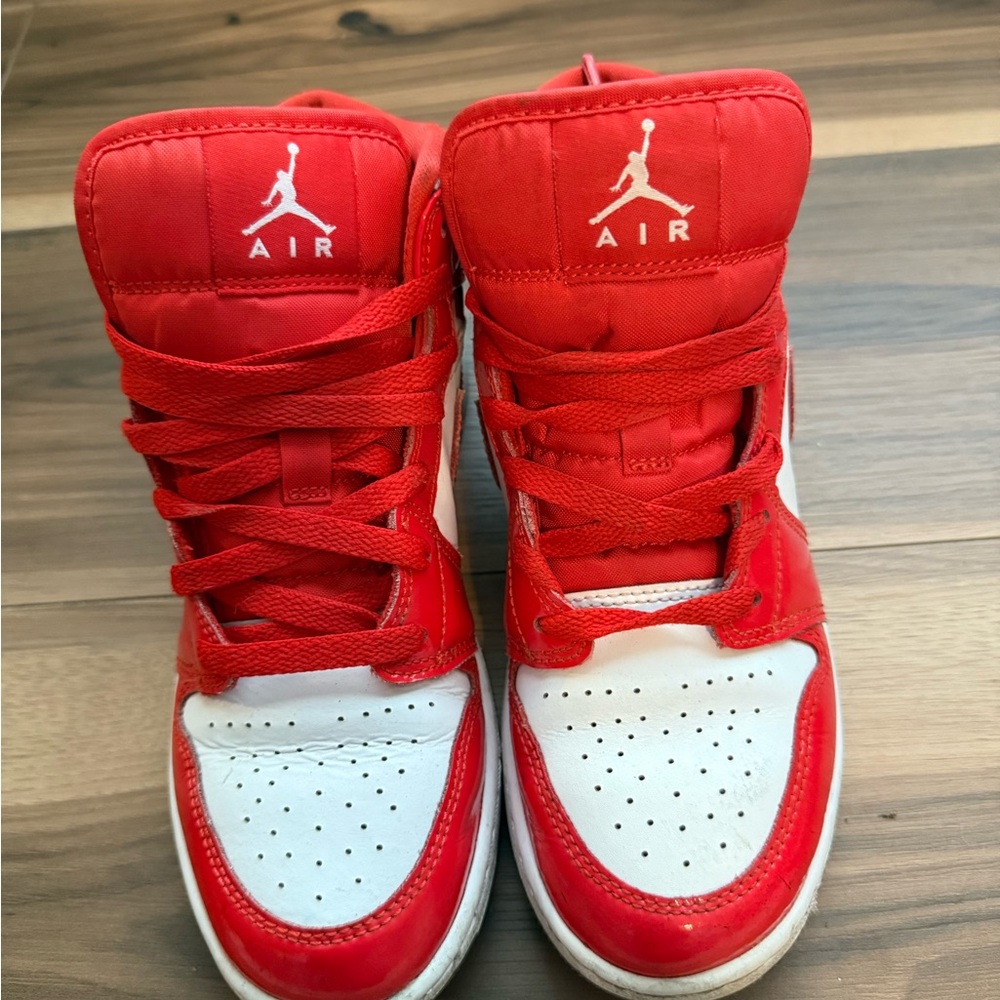 Jordan Red High-Top Sneakers